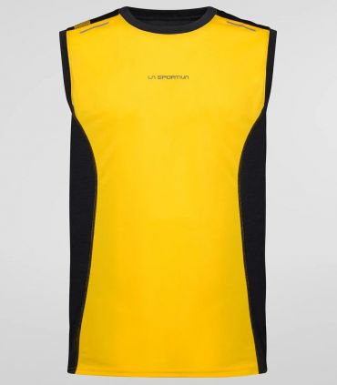 Camiseta La Sportiva Tracer Tank Hombre Yellow Black